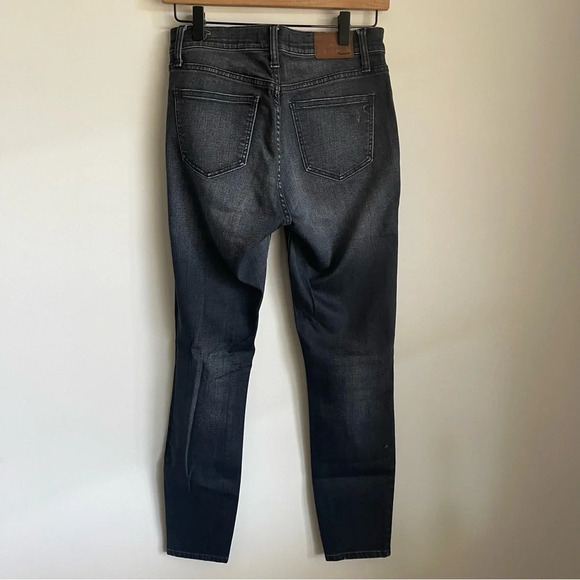 Madewell black high riser skinny distressed jeans size 27 - Picture 7 of 10